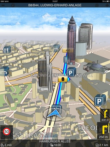 Bosch Navigation App - Frankfurt (Pad).