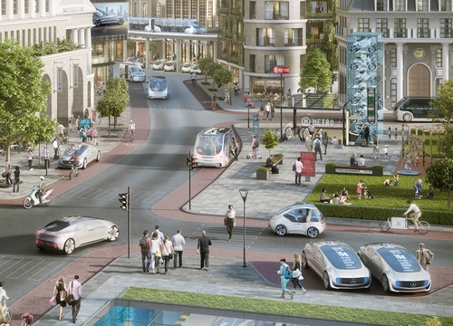 Bosch und Daimler treiben gemeinsam die Entwicklung des vollautomatisierten und fahrerlosen Fahrens voran. Die Projektarbeit zielt vor allem auf die serienreife Entwicklung eines Fahrsystems, damit Autos in der Stadt vollkommen autonom fahren können.