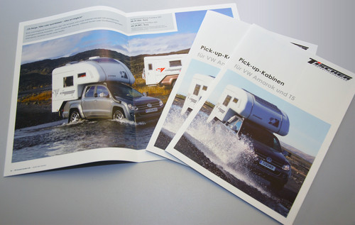 Broschüre von Tischer für Fahrer eines VW Amarok oder T5.