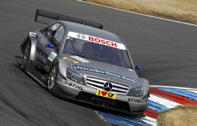 Bruno Spengler gewann im Mercedes-Benz AMG C-Klasse das DTM-Rennen auf dem Lausitzring.