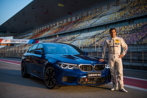 Bruno Spengler stellte im BMW M5 auf dem Formel-1-Kurs in Shanghai einen Rundenrekord für Serienlimousinen auf.