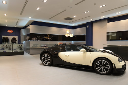 Bugatti Showroom in Qatar.