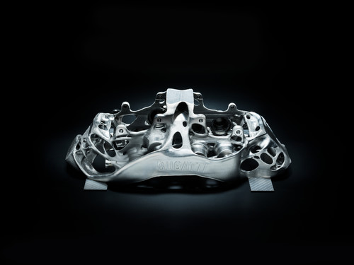 Bugatti-Titan-Bremssattel aus dem 3-D-Drucker.