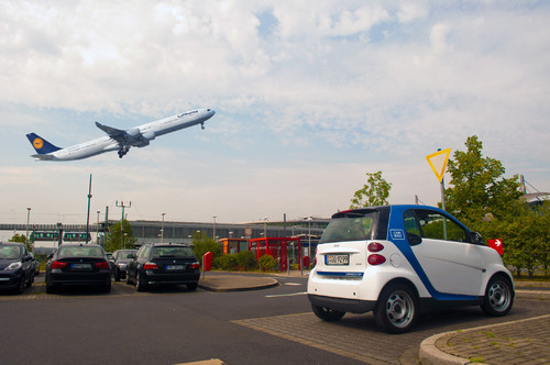 Car2go jetzt auch am Flughafen Düsseldorf.