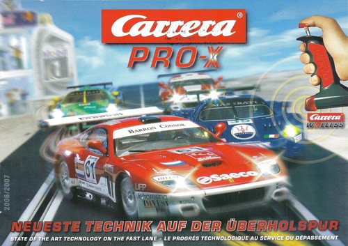 Carrera-Prospekt von 2006 für Pro-X und die Wireless-Technologie.