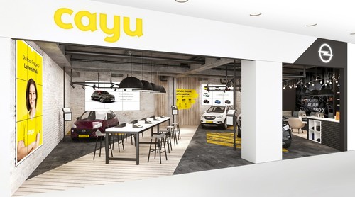 „Cayu“-Store von Opel. 