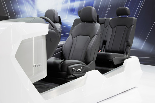 CES 2015: Interieurmodell des Audi Q7.