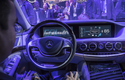 CES 2017: Konzeptfahrzeug „Fit &amp; Healthy“ von Mercedes-Benz.
