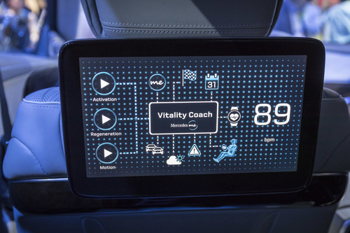CES 2017: Konzeptfahrzeug „Fit &amp; Healthy“ von Mercedes-Benz.