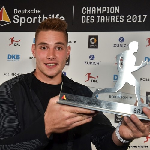 „Champion des Jahres 2017“ der Deutschen Sporthilfe: Johannes Vetter.