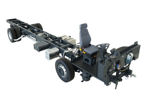 Chassis des Iveco Afriway.