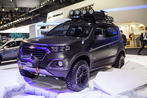 Chevrolet Niva Concept auf dem Moskauer Automobilsalon 2014.