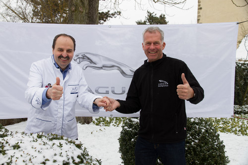 Christian Danner und Johann Lafer bei Jaguar "Taste & Race".