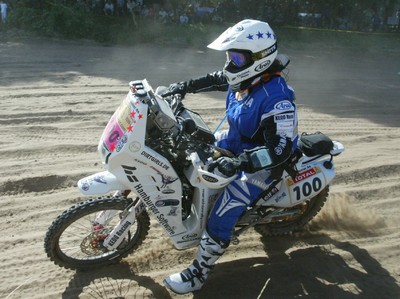 Christina Meier bei der Dakar 2009.
