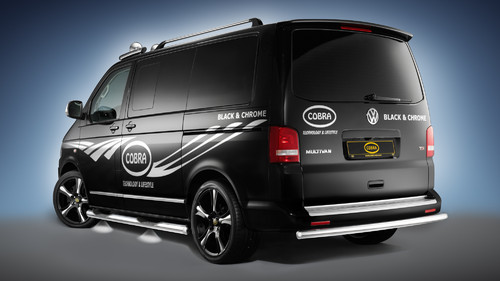 Cobra Technology &amp; Lifestyle bringt exklusive Sondermodellkonzept Black &amp; White für den VW Bus T5.