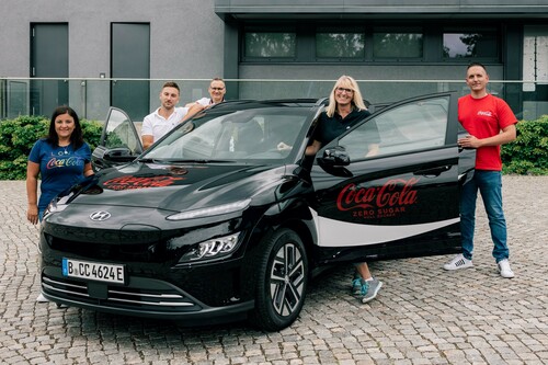 Coca-Cola setzt in seinem Fuhrpark den Hyundai Kona Elektro ein.