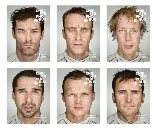 Collage der Cover des Porsche-Magazins „Christophorus“ Nr. 378.