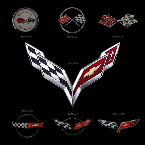 Corvette-Logo 1953 - 2012.
