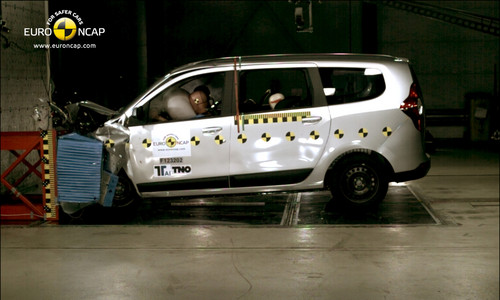 Dacia Lodgy im EuroNCAP-Crashtest.