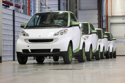 Daimler hat mit der Produktion des Smart Fortwo Electric Drive begonnen.
