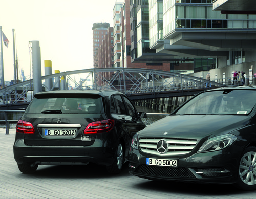 Daimler nutzt für seinen Carsharingdienst Car2go Black die Mercedes-Benz B-Klasse in Schwarz.