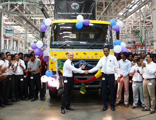 Daimler Trucks feiert erstes Produktionsjubiläum in Indien.