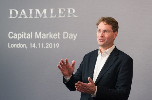 Daimler-Vorstandsvorsitzender Ola Källenius beim Kapitalmarkttag in London.