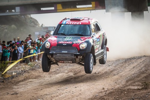 Dakar 2015: Mini All4 Racing von Orlando Terranova und Co-Pilot Bernardo „Ronnie“ Graue.