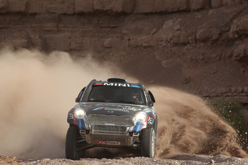 Dakar 2015: Vladimir Vasilyev im Mini All4 Racing (hier bei der dritten Etappe).