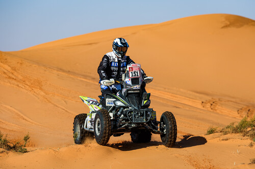 Dakar 2023: Alexandre Giroud auf Yamaha Raptor 700 (6. Etappe).