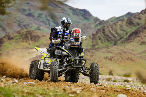 Dakar 2023: Alexandre Giroud (FR) auf Yamaha Raptor 700.