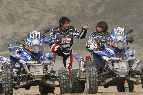 Dakar-Gewinner 2012: Alejandro (links) und Marcos Patronelli.