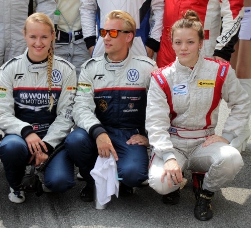 Das Fahrertrio (von links): Michelle Gatting, Ola Nilsson und Natascha Seatter.