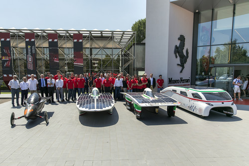 Das Ferrari-Museum in Maranello zeigt eine kleine Sonderschau mit Solarfahrzeugen.