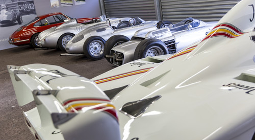 Das Porsche-Museum beim elften Grand Prix Historique in Monaco.