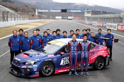 Das Subaru-Motorsportteam STI (ohne Carlo van Dam und Tim Schrick).