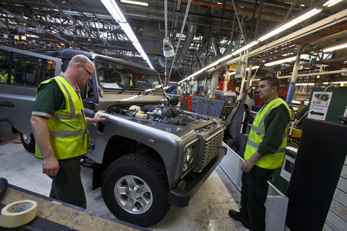 Defender-Produktion im Land-Rover-Werk Solihull.