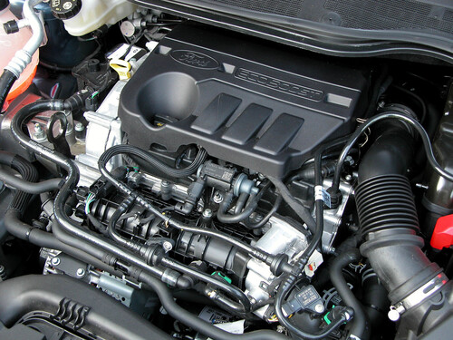 Der 1,0-Liter-Dreizylinder Fox GDTI von Ford im Fiesta.