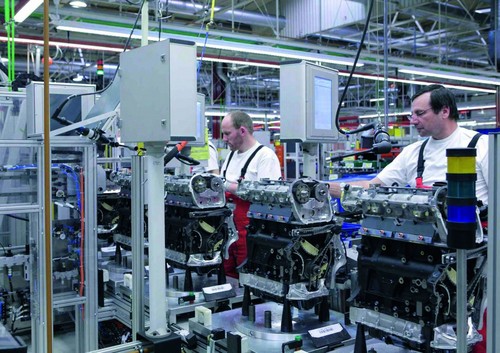 Der 20millionste Motor ist bei Audi in Győr vom Band gelaufen.