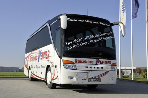Der 4500. Setra Omnibus ist ein S 411 HD der TopClass.