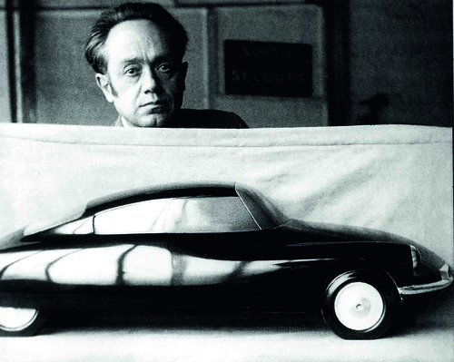 Der Designer des Citroën DS: Flaminio Bertoni (1954).