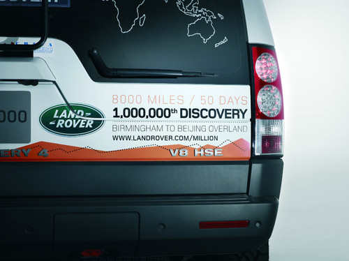 Der einmillionste Land Rover Discovery geht auf eine fast 13 000 Kilometer lange Reise.