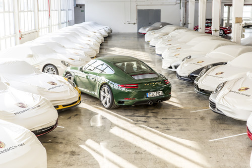 Der einmillionste Porsche 911 im Lager des Museums.