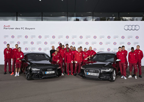 Der FC Bayern München übernahm insgesmat 50 Autos von Audi.