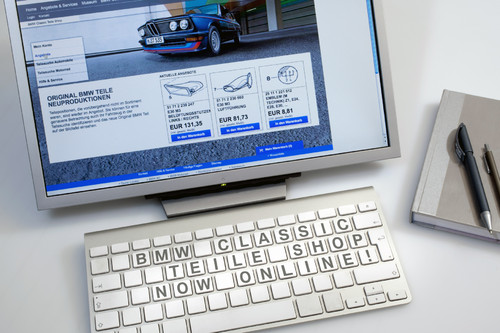 Der Klick zum Klassiker: BMW Classic hat einen Online-Shop für Ersatzteile eingerichtet.