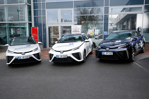 Der Mobilitätsdienst des Toyota-Autohauses Glückauf im Ruhrgebiet hat seine Flotte um drei Mirai erweitert.