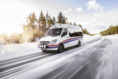Der Sprinter von Flinkfeldts Buss AB aus Lappland schaffte problemlos eine Million Kilometer.