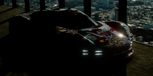 Der Street-Art-Künstler Vexx wird auf der Gamescom live den Porsche Vision Gran Turismo bemalen.