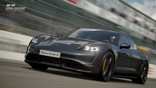 Der Taycan Turbo S wird mit dem nächsten Updates des Spiels in „Gran Turismo Sport“ verfügbar sein.