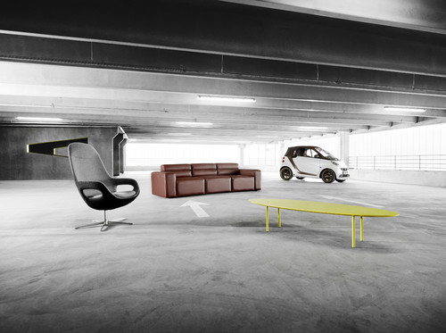 Design-Kooperation: „Smartville“-Möbel von Bo Concept und Smart Fortwo Bo Concept Signature Style.